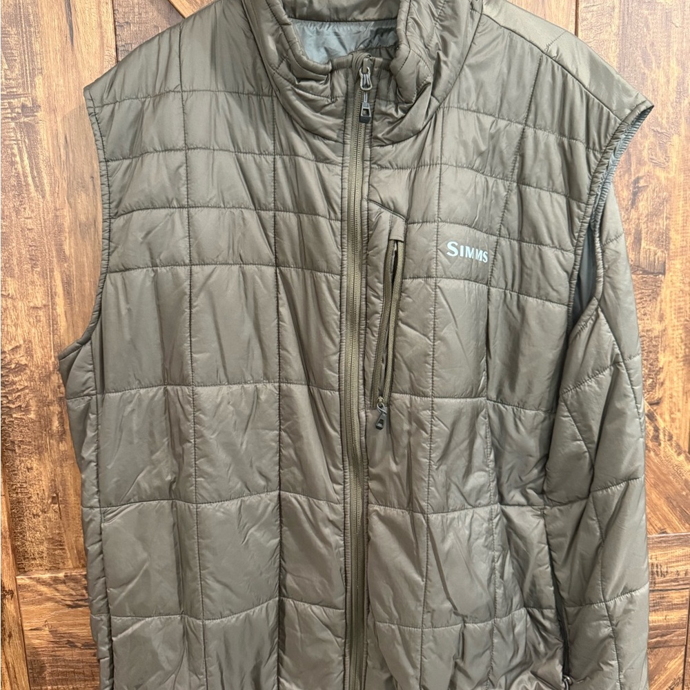Simms Men's Quilted Vest - Olive